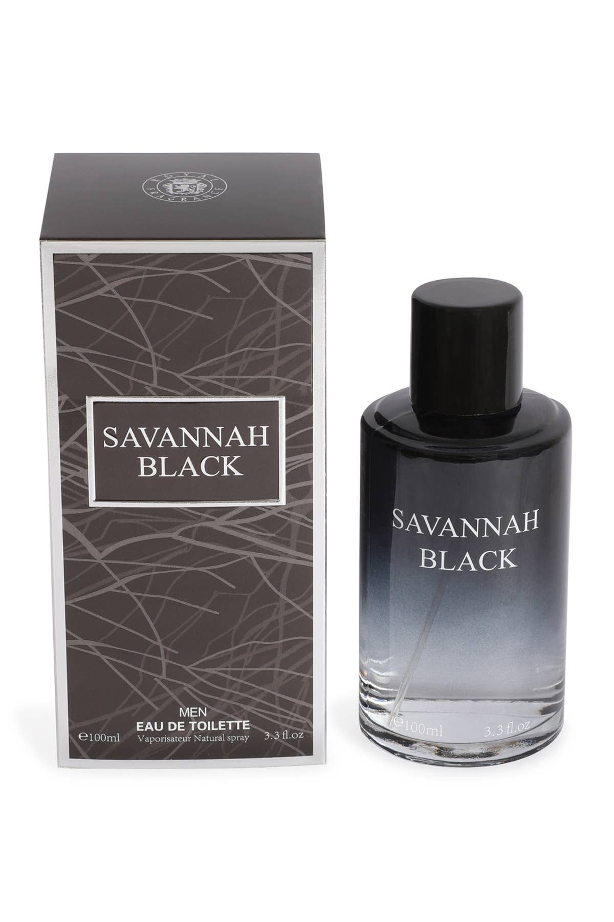 Colonia en aerosol natural Savannah Black para hombres