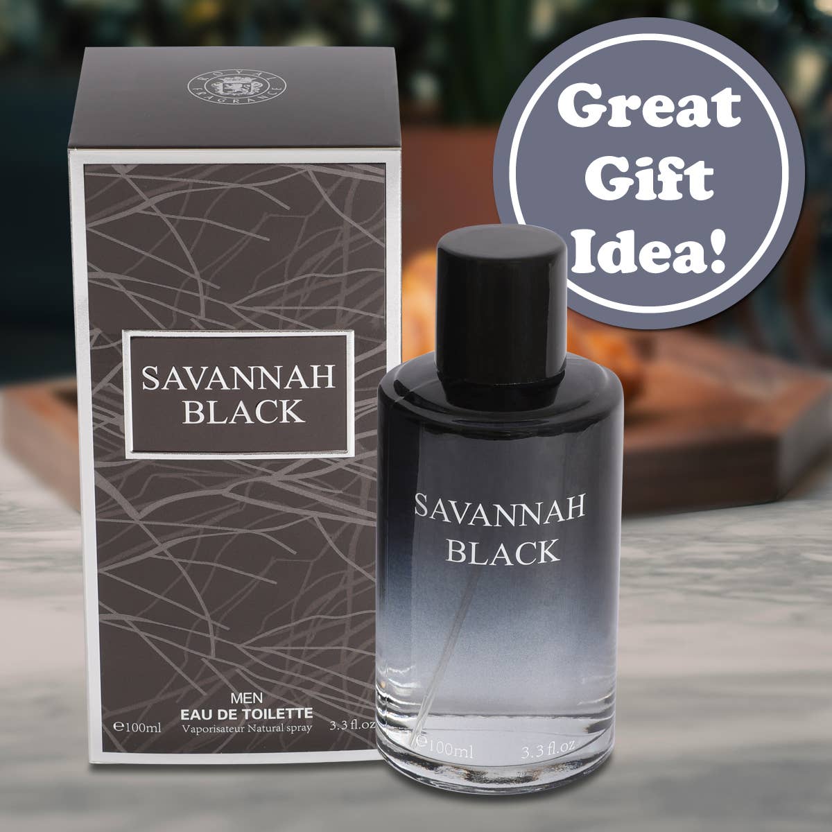 Savannah Black Natural Spray Cologne for Men – BOLD. MASCULINE. UNFORGETTABLE.