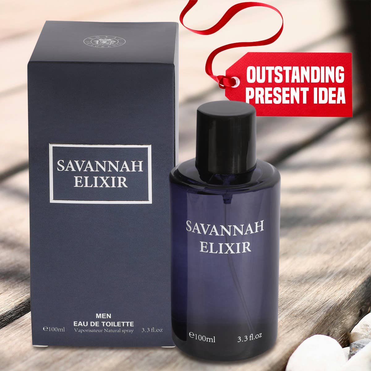 Colonia en aerosol natural Savannah Elixir para hombres